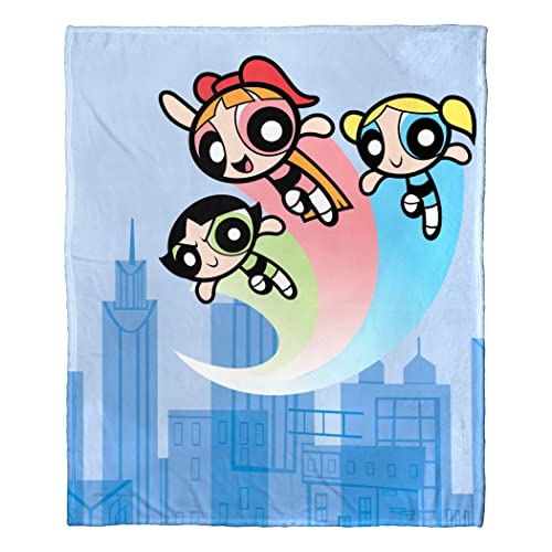 Northwest Powerpuff Girls Silk Touch Throw Blanket, 50" x 60", Protectors of Townsville