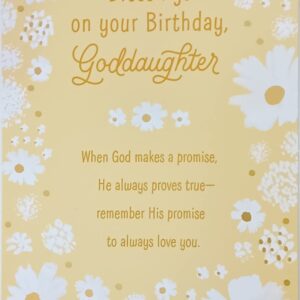 Greeting Card Christian Religious Blessings On Your Birthday Goddaughter On This Day of Celebrating The Blessing God Made In You