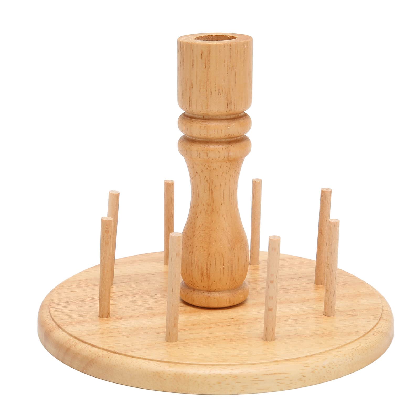 Wooden Thread Holder Rack, 8 Spools Beech Wood Embroidery Quilting Sewing Tools Bobbin Holder, Sewing Storage Rack Holder