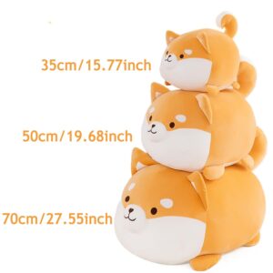 Shiba Inu Plush Toy Soft and Cute Corgi Stuffed Animal Dog Hugging Pillow Puppy Plushie Dolls for Kids Gift(35cm/13.77inch)