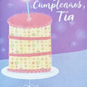 Greeting Card Feliz Cumpleanos Tia - Happy Birthday Aunt in Spanish Espanol - Tu Ocupas Un Lugar Especial En Nuestra Familia You Hold A Special Place In Our Family