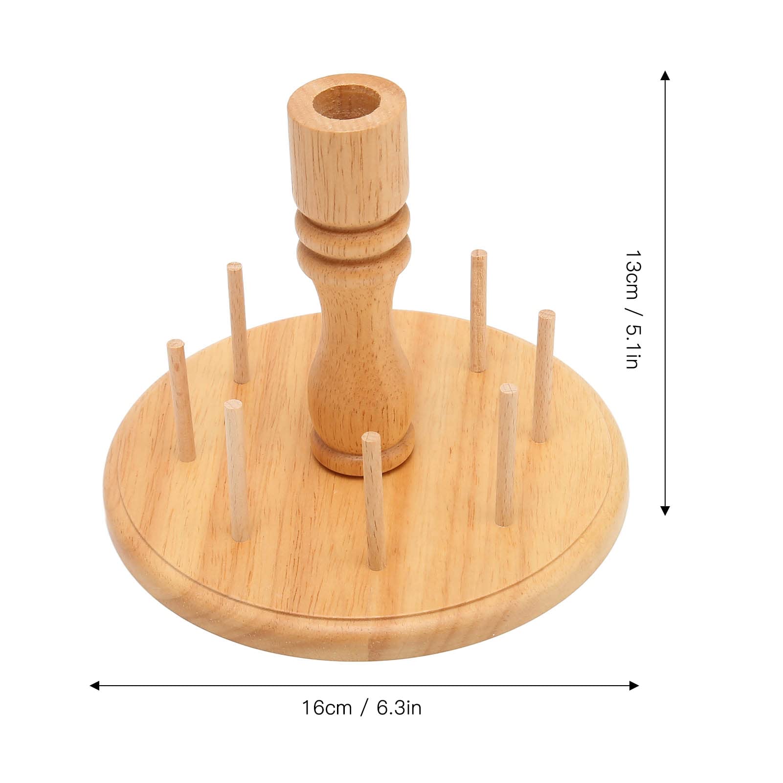 Wooden Thread Holder Rack, 8 Spools Beech Wood Embroidery Quilting Sewing Tools Bobbin Holder, Sewing Storage Rack Holder