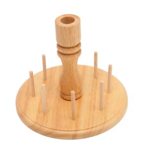 Wooden Thread Holder Rack, 8 Spools Beech Wood Embroidery Quilting Sewing Tools Bobbin Holder, Sewing Storage Rack Holder