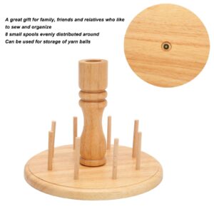 Wooden Thread Holder Rack, 8 Spools Beech Wood Embroidery Quilting Sewing Tools Bobbin Holder, Sewing Storage Rack Holder