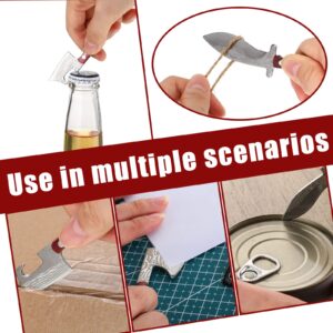 13 Pieces Mini Knifes Damascus Pocket Set Tiny Chef Knife Mini Stainless Steel Knife with Sheath for Bottle Opener Package Opener Box Cutter