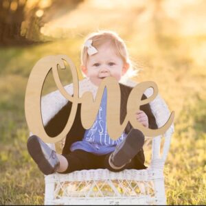 One Birthday Sign - 1st Birthday Party Decor - Perfect For First Birthday Photo Shoots, Cake Smashes, Photo Props