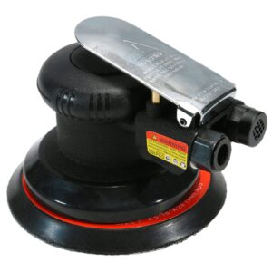 Professional Heavy Duty 5" Dual Action Random Orbit Air Sander, Orbital Pneumatic Palm Sander -Composite Design, Low Vibration