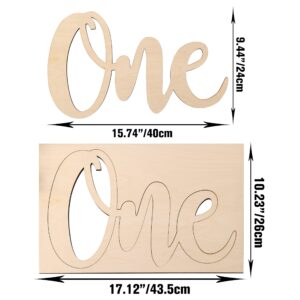 One Birthday Sign - 1st Birthday Party Decor - Perfect For First Birthday Photo Shoots, Cake Smashes, Photo Props