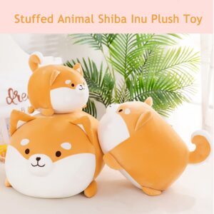 Shiba Inu Plush Toy Soft and Cute Corgi Stuffed Animal Dog Hugging Pillow Puppy Plushie Dolls for Kids Gift(35cm/13.77inch)