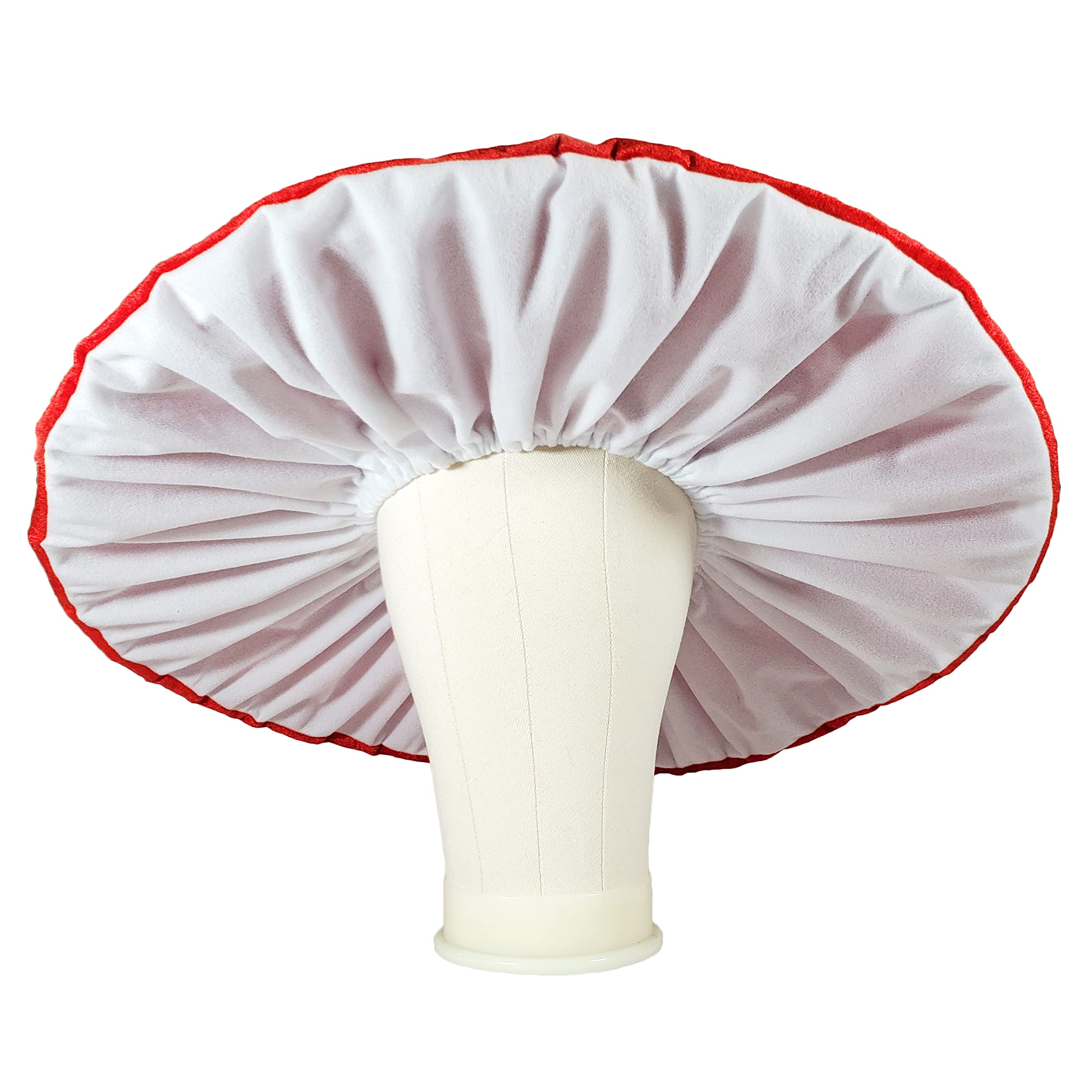 Dreamstall Mushroom Hat Costume Cosplay Accessory Party Hat Cap, Oversized with Wired Brim (Red)