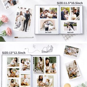 Popotop Photo Album Self Adhesive Scrapbook Album for 4x6 5x7 8x10 Pictures DIY Photo Book,Birthday Gifts for Women Mom,Wedding Baby Family Travel