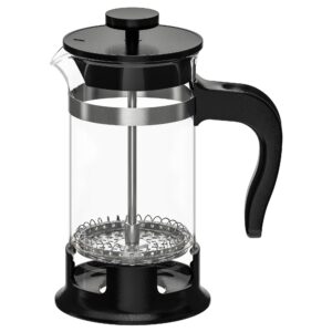 ikea upphetta coffee/tea maker, 0.4 l, glass/stainless steel