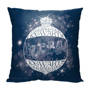 northwest harry potter pillow, 18" x 18", yule ball ornament