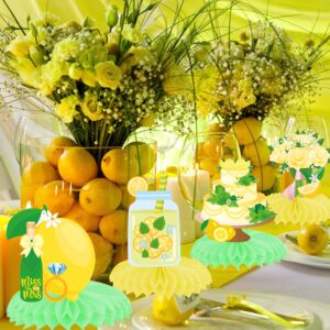 Lemon Bridal Shower Centerpiece Honeycomb She Found Her Main Squeeze Lemon Table Centerpiece Decoration for Lemon Theme Bridal Shower Wedding Engagement Bachelorette Party Supplies