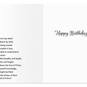 DaySpring - Roy Lessin - Happy Birthday - 4 Design Assortment with Scripture - 12 Birthday Boxed Cards & Envelopes (U1200)