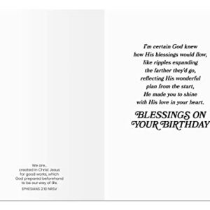 DaySpring - Encouraging You - 4 Floral Card Birthday Assortment with Scripture - 12 Birthday Boxed Cards & Envelopes (U1198)