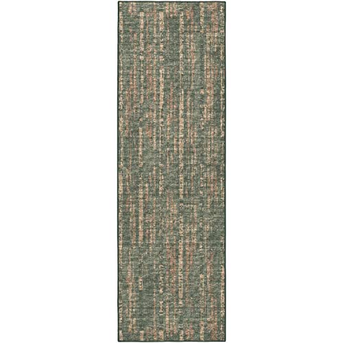 Winslow WL6 Green Transitional Rug Runner 2' 6" X 8'