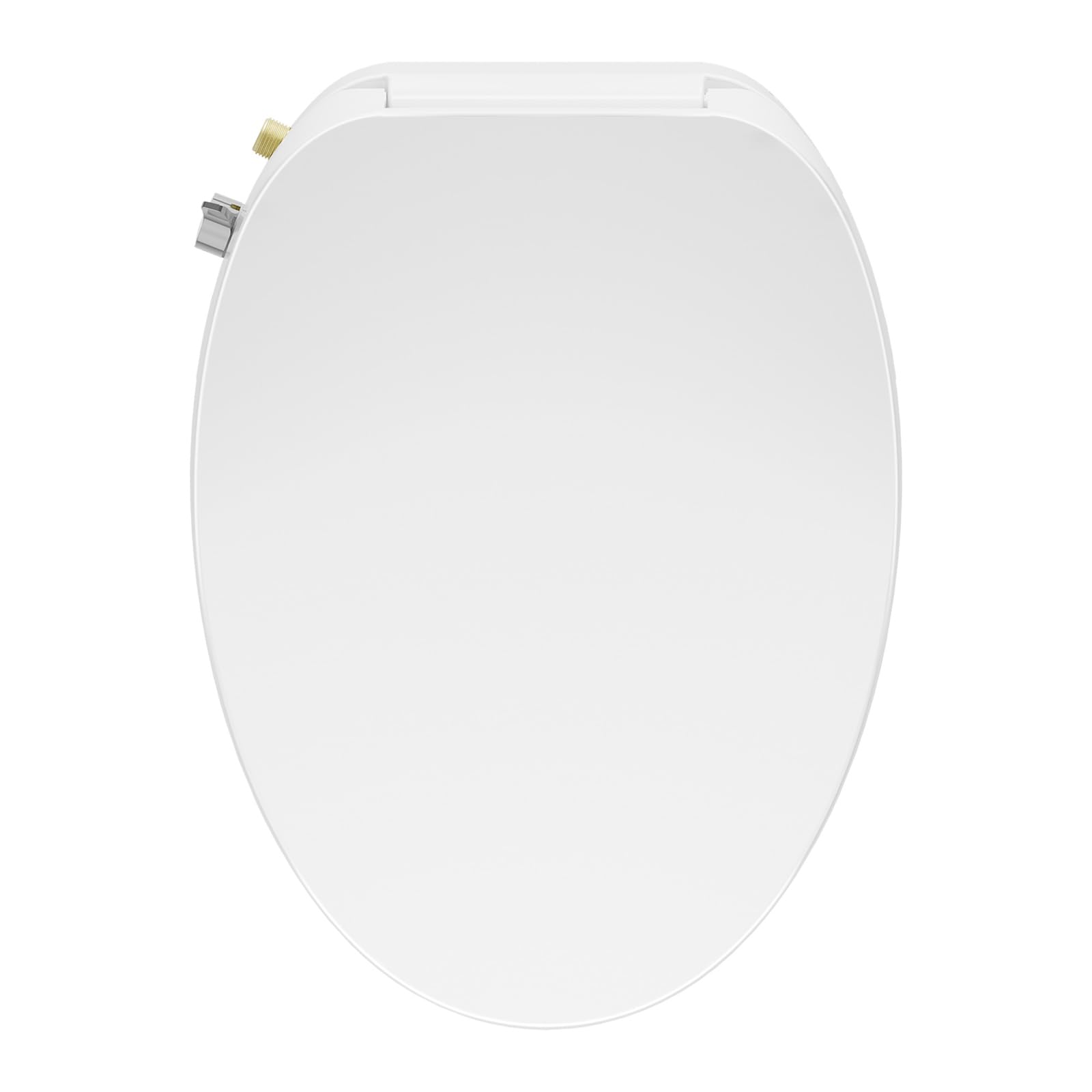 Electric Bidet Smart Toilet Seats with Istant Warm Water, Air Dryer, Nightlight, Remote Control, ELONGATED and Cotton White