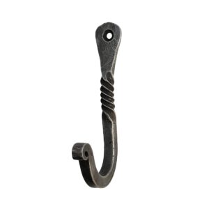 living ideas hand forged twisted wall hook wrought iron handmade wall mounted coat hook blacksmith metal wall kitchen towel hooks rack black antique finish wall hooks