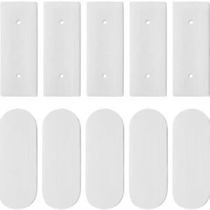 Htppzjr Wall-Mounted Sticker Punch-Free Plug Power Strip Holder Fixator Traceless Fixer Self-Adhesive Fixer Organizer Socket Home, 5Pcs, White