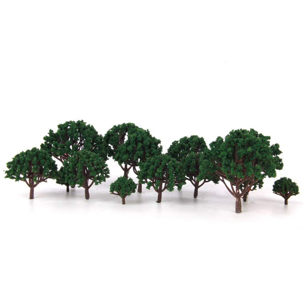 Angoily 20pcs Model Scenery Tree Yellow Scenery Layout Landscape Trees Model Trees Model Scenery Landscape Trees