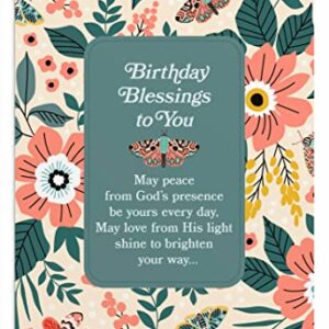 DaySpring - Encouraging You - 4 Floral Card Birthday Assortment with Scripture - 12 Birthday Boxed Cards & Envelopes (U1198)