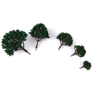 Angoily 20pcs Model Scenery Tree Yellow Scenery Layout Landscape Trees Model Trees Model Scenery Landscape Trees