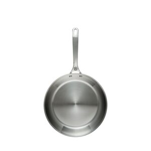 Le Creuset 12 Inch Stainless Steel Frypan Bundle with Glass Lid SS Knob