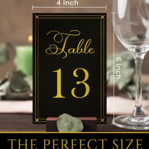 Table Numbers, Black and Gold Wedding Table Numbers, Table Numbers for Wedding Reception, Table Number, Table Numbers 1-20, Table Number, Table Number Holders, 1-30 number, Head Table sign