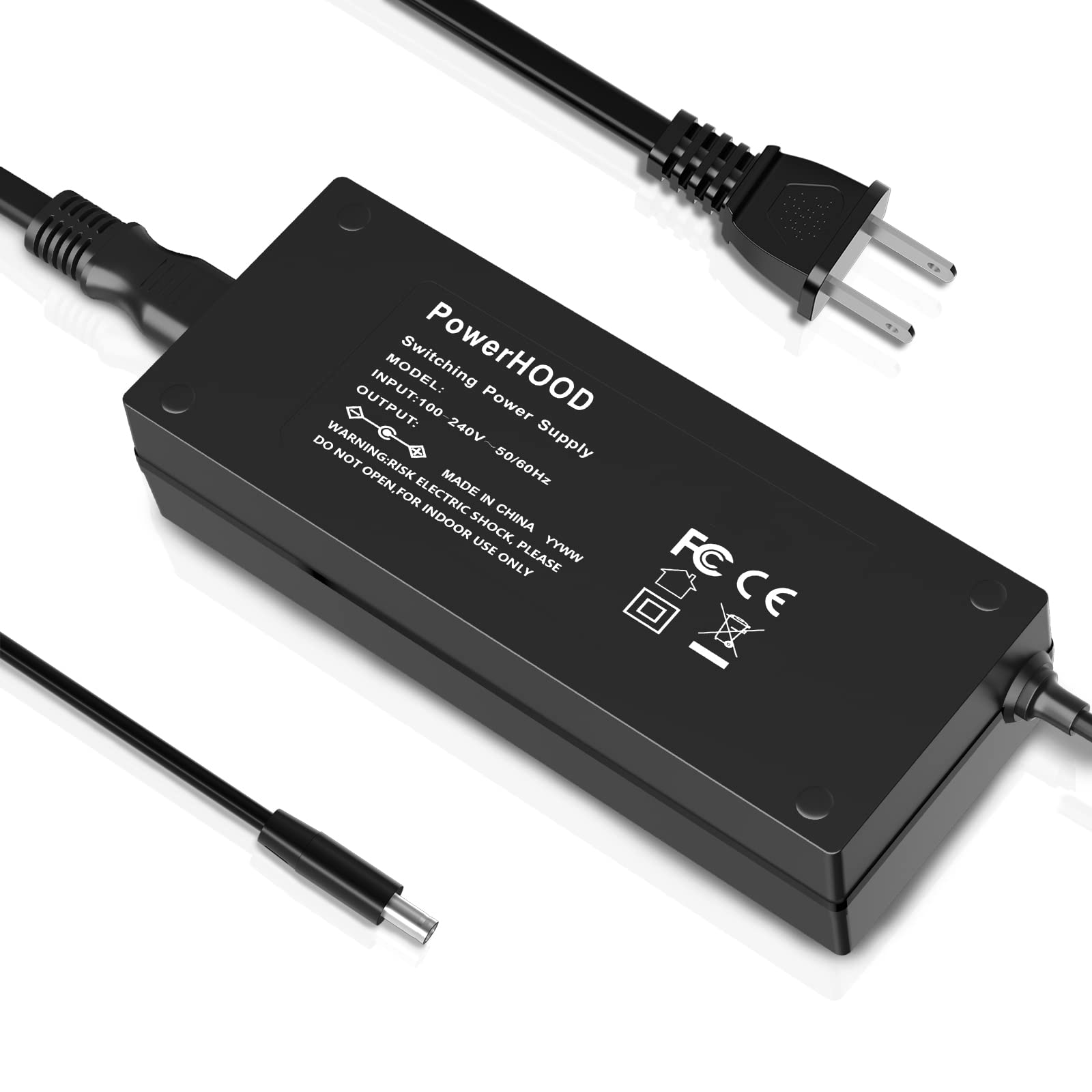 PowerHOOD 15V AC Adapter Compatible with Brother Pocketjet 6 PJ-622 PJ-623 PJ-662 PJ-663 PJ-662-CA PJ-662-K Pocketjet6 Plus Pocket Jet 6 Direct Thermal Mobile Printer FSP FSP030-1ADF04A Power Supply