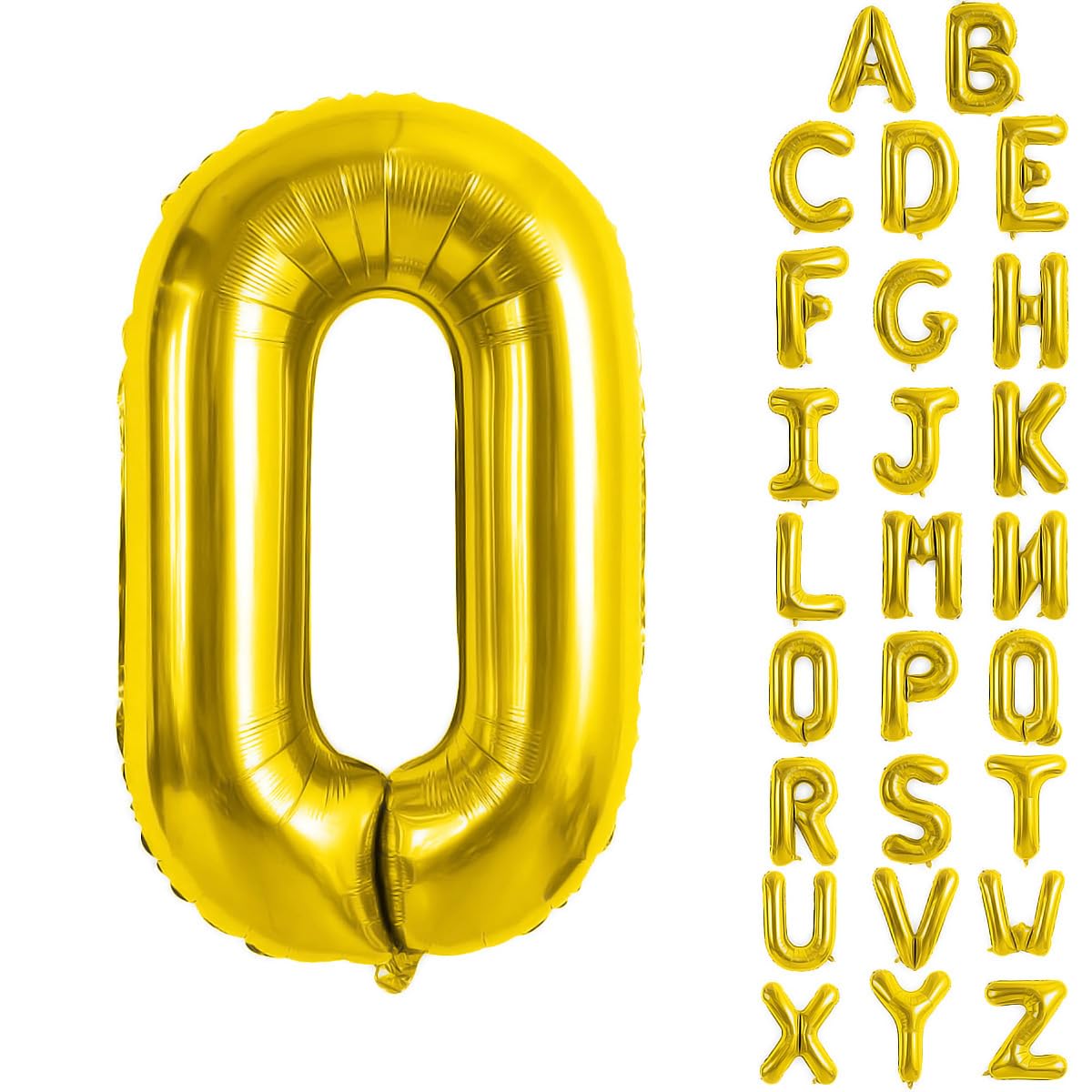 Gold Letter O Balloons 40 Inch - Big Size Jumbo Mylar Foil Helium Balloons for Birthday Party Wedding Anniversary Baby Shower Decorations/Golden O YUNSHANGMO