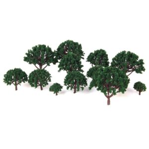 Angoily 20pcs Model Scenery Tree Yellow Scenery Layout Landscape Trees Model Trees Model Scenery Landscape Trees