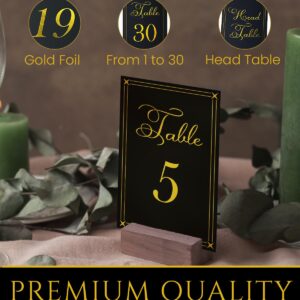 Table Numbers, Black and Gold Wedding Table Numbers, Table Numbers for Wedding Reception, Table Number, Table Numbers 1-20, Table Number, Table Number Holders, 1-30 number, Head Table sign