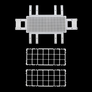 Antrader Plastic Test Tube Rack for 30mm Tubes,21 Holes Lab Test Tube Rack Holder,Detachable,White