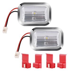 w11462342 refrigerator led light module assembly for kitchenaid jenn-air whirlpool refrigerator replaces w10908166 w10607479 w10843339 ap6989197 ps16218086 (2 pack)