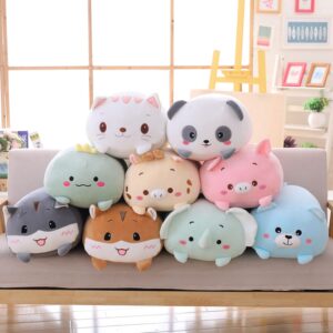 COSGOO Cute Plush Cat Stuffed Squishy Animal Cat Cylindrical Body Cat Pillow,Super Soft Cat Hugging Toy Pillow Kids Kawaii Sleeping Cat Pillow Gifts for Bedding Decor or Home Decor 24-Inch