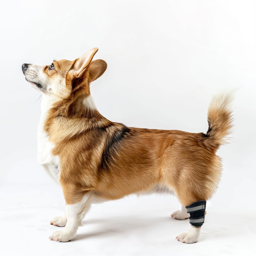 Dog Leg Brace, Rear Ankle Compression Wrap, Used for Supporting Injuries and Sprains, Wound Care, Stability Loss Due to Arthritis(Size: XS)