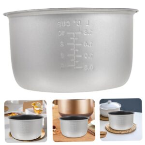 Kichvoe Rice Cooker Inner Pot Electric Cooker Accessory Rice Cooker Pot Replacement Liner for Replacement Rice Pot Replacement Kitchen Cooker Replacement Rice Cooker Bowl Aluminum Alloy