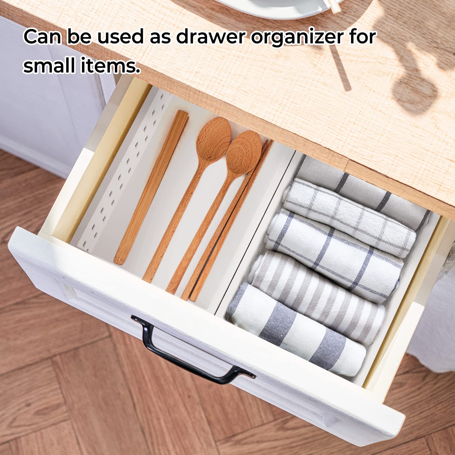 carrotez Small Plastic Storage Tray Basket, Small Items Storage Organizer for Vanity, Office, Bathroom, Bedroom, Dress Room, Kitchen, Drawers - White