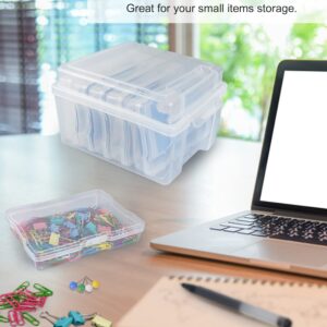 Sjqecyfv Photo Storage Box 4x6 Pictures Organizers Case Photo Keeper Container Box Seed Storage Organizer Craft Storage Boxes (Clear)