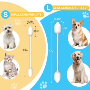 Dog Ear Cleaner dog ear infection treatment Gourd-shaped swabs prevent accidental injury to the ear canal for safer cleaning of your pet's ears. Specifically designed for dogs and cats, L 56 Pcs