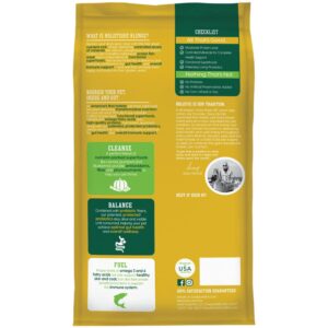 Solid Gold Dry Dog Food for Adult & Senior Dogs - Made with Oatmeal, Pearled Barley, and Fish Meal - Holistique Blendz Potato Free High Fiber Dog Food for Sensitive Stomach & Immune Support - 12 LB