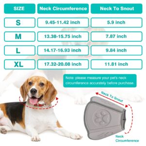 Soft Dog Cone Pet Cone Dog Recovery Collar Cone for Dogs After Surgery,Adjustable Cone Collar Dogs Elizabethan Collar