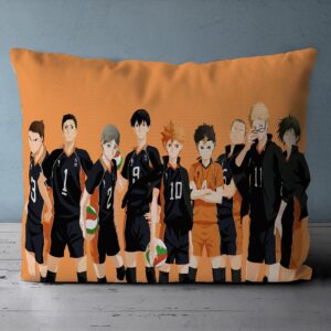 NICHIYOBI Haikyu Volleyball Teenager Anime Duvet Cove Bedding Set 3D Print Bedding Comforter Cover Duvet Cover Pillowcases 3 Pcs (06,Twin-68x86in+20x30in*2)