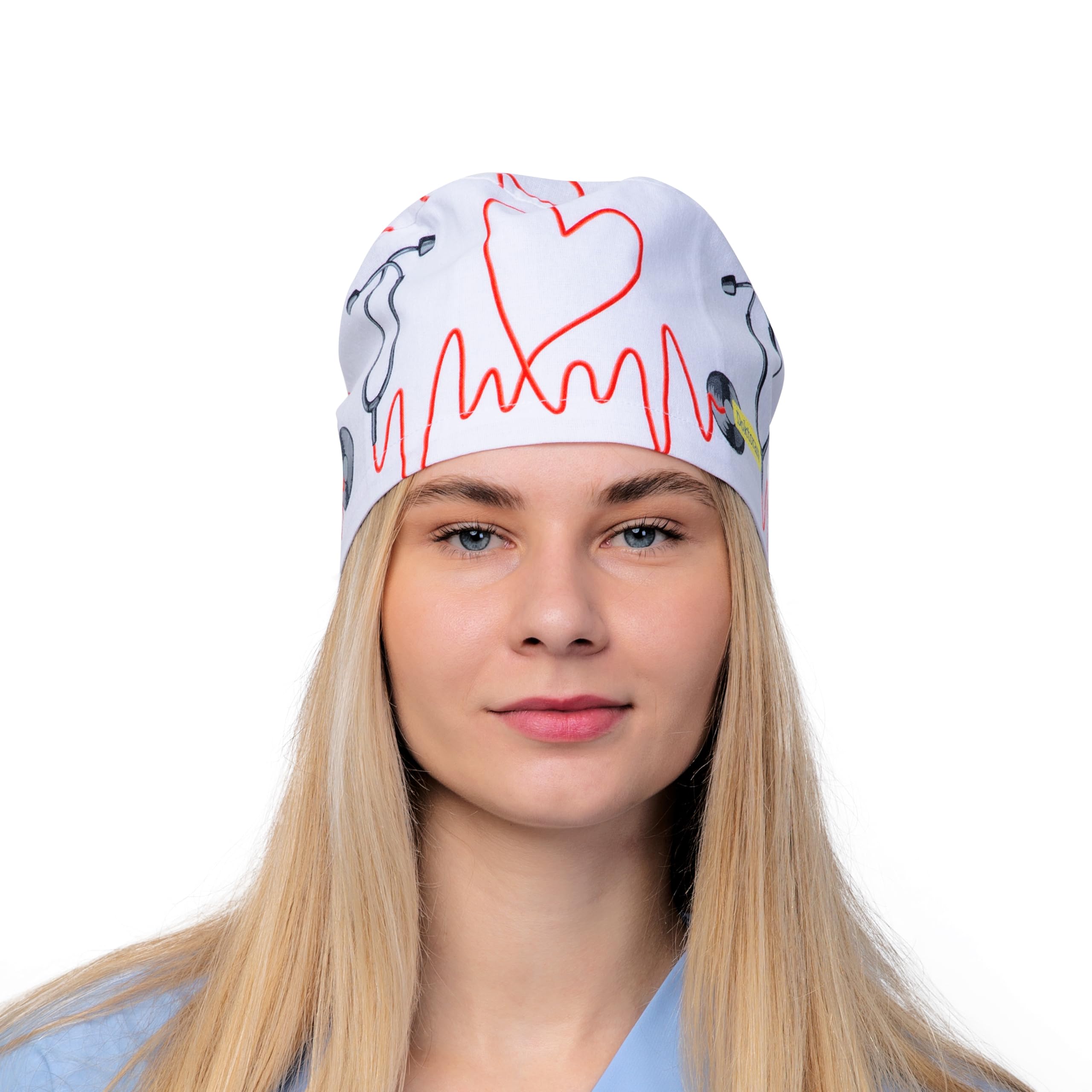 Stethoscope Print Scrub Cap - Perfect Hat for Nurses, Doctors and EMTs…