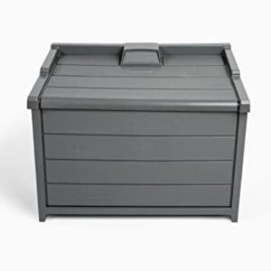 BenchSentry by Genie Package Delivery Box for Outside - Protects Packages from Theft and Weather Damage - Slate