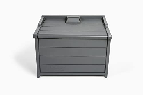 BenchSentry by Genie Package Delivery Box for Outside - Protects Packages from Theft and Weather Damage - Slate