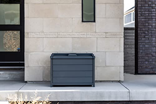 BenchSentry by Genie Package Delivery Box for Outside - Protects Packages from Theft and Weather Damage - Slate