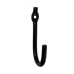 Hand Forged Metal Wall Hook Set of 6 Pcs Wrought Iron Handmade Wall Mounted Towel Hooks Rack Black Finish Wall Hooks by Living Ideas