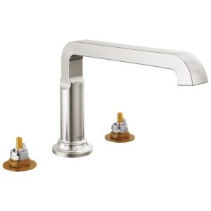 delta faucet t2789-ss-pr-lhp tetra roman tub, lumicoat stainless